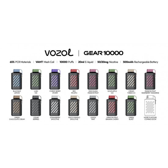 VOZOL GEAR 10000 PUFF TEK KULLANIMLIK ELEKTRONİK SİGARA